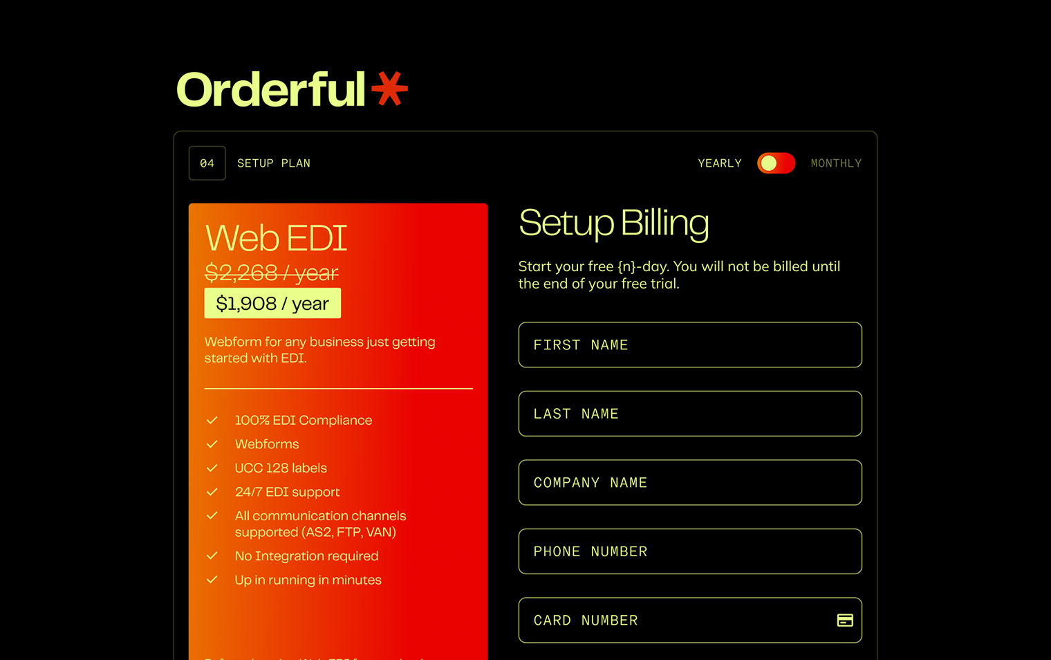 Orderful EDI platform