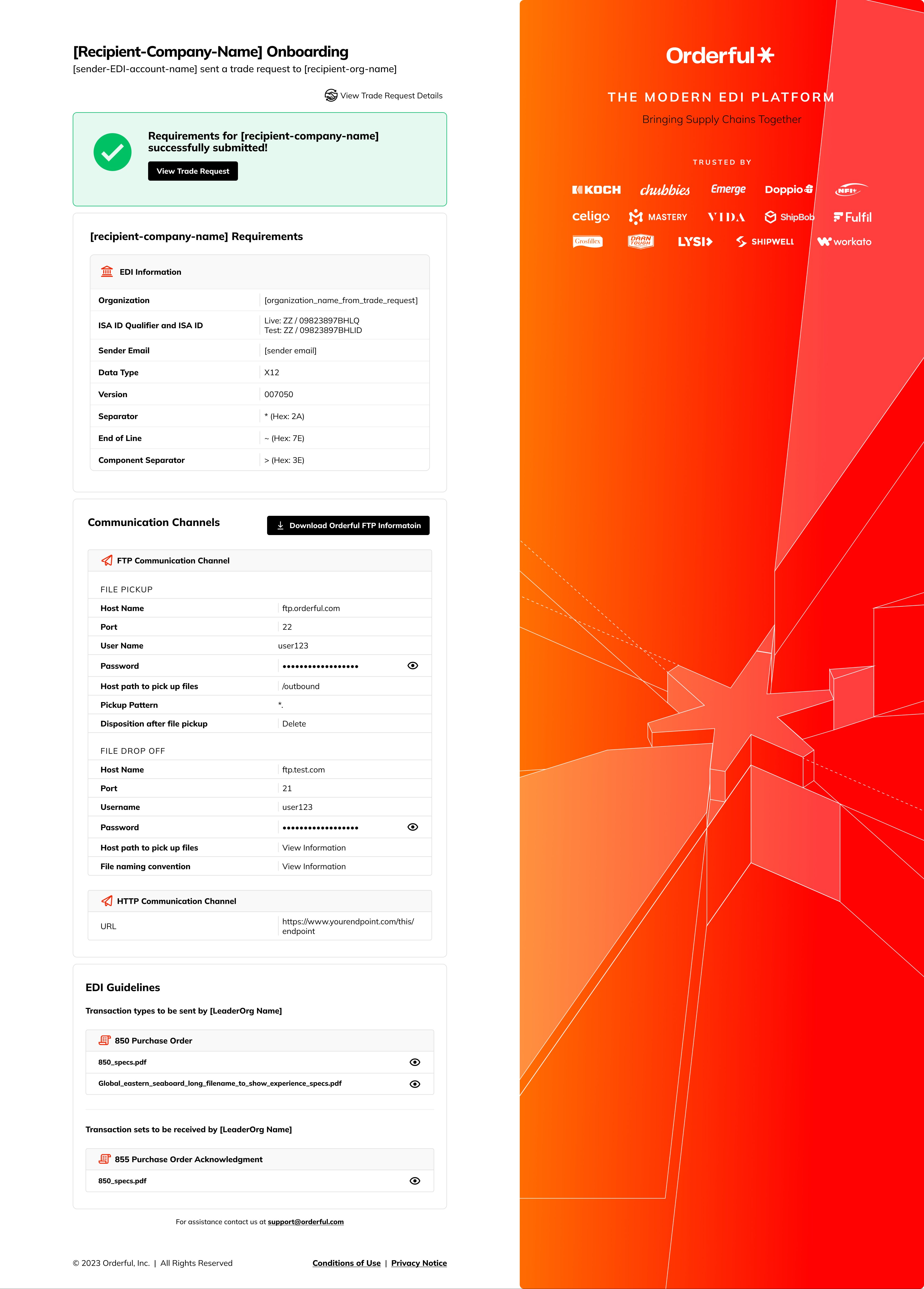 TR Automation — automated trade request delivery