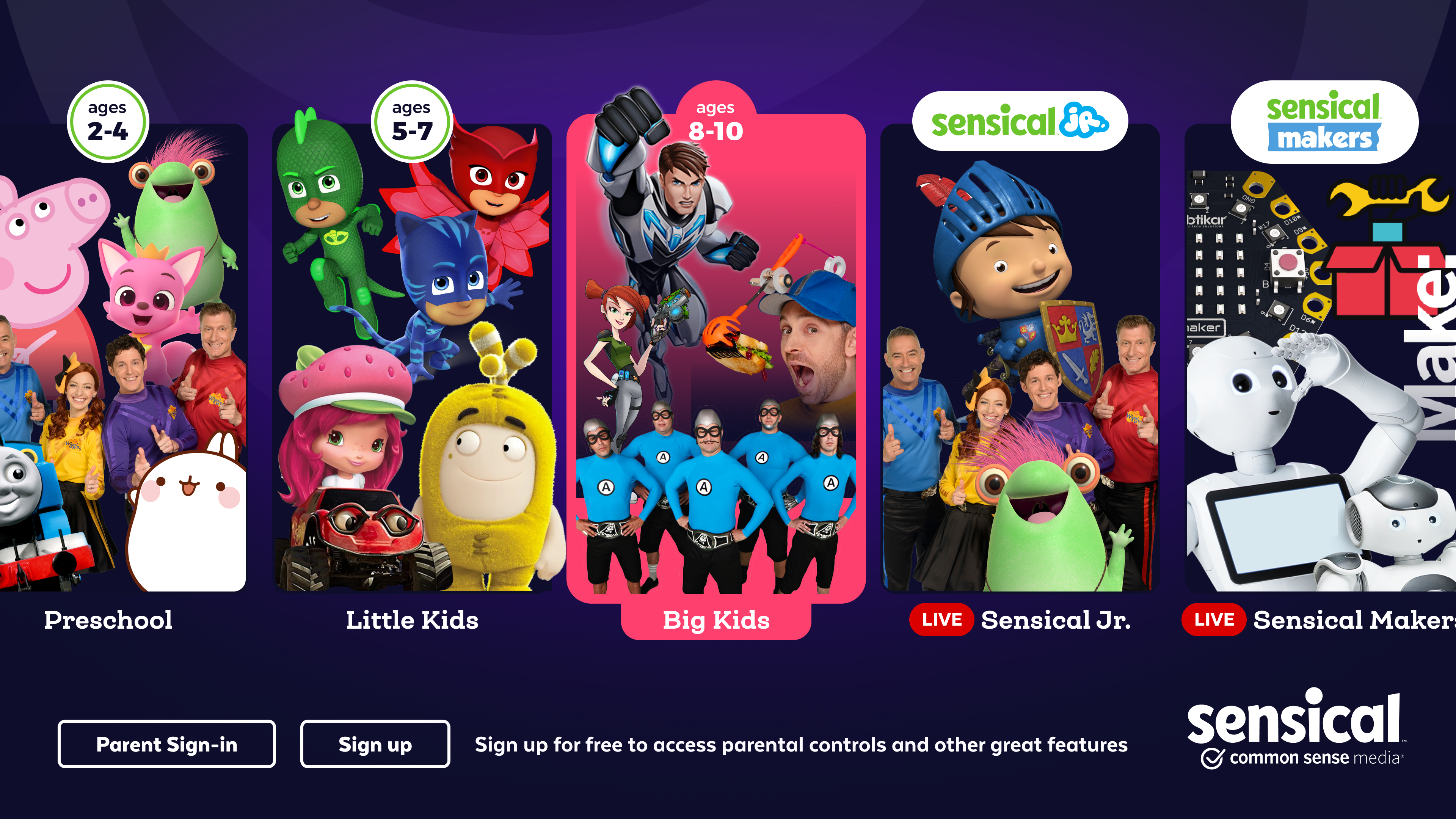 Sensical kids streaming