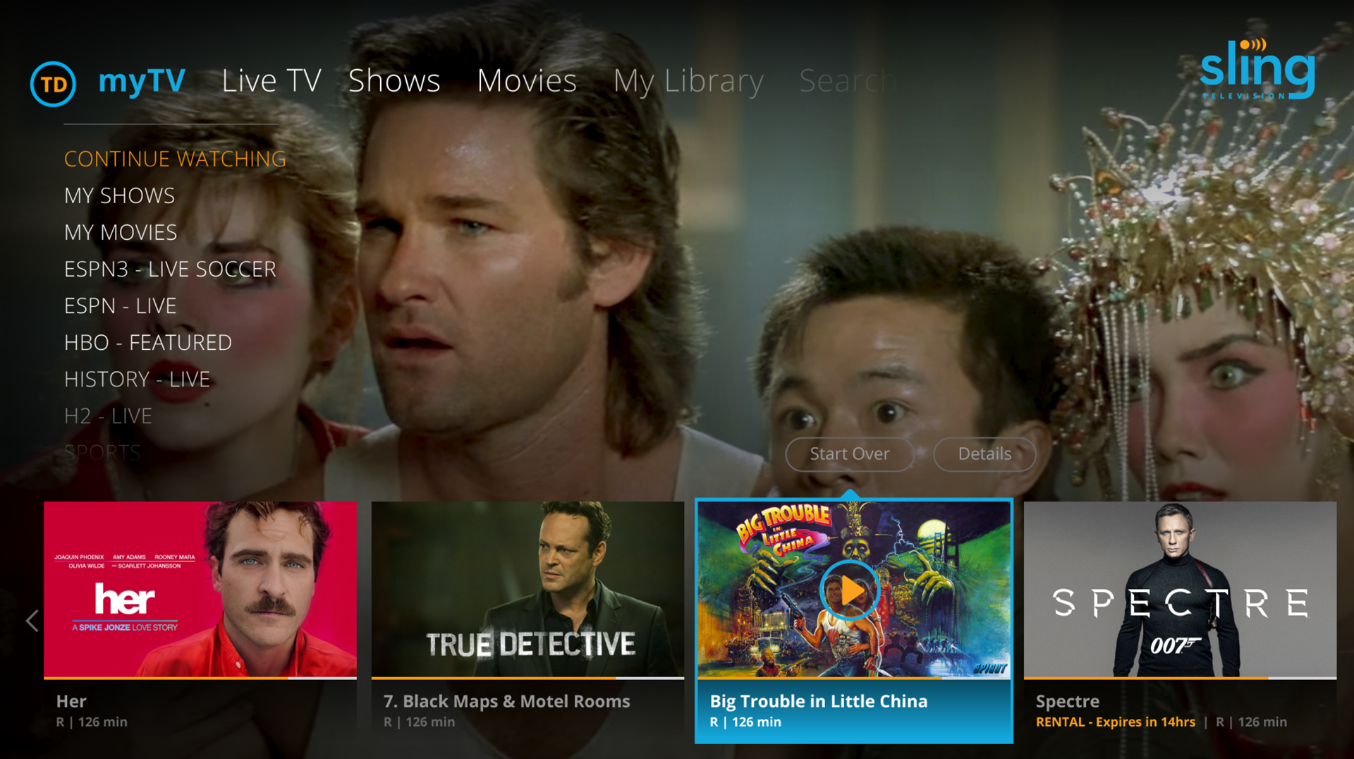 Sling TV 10-foot experience