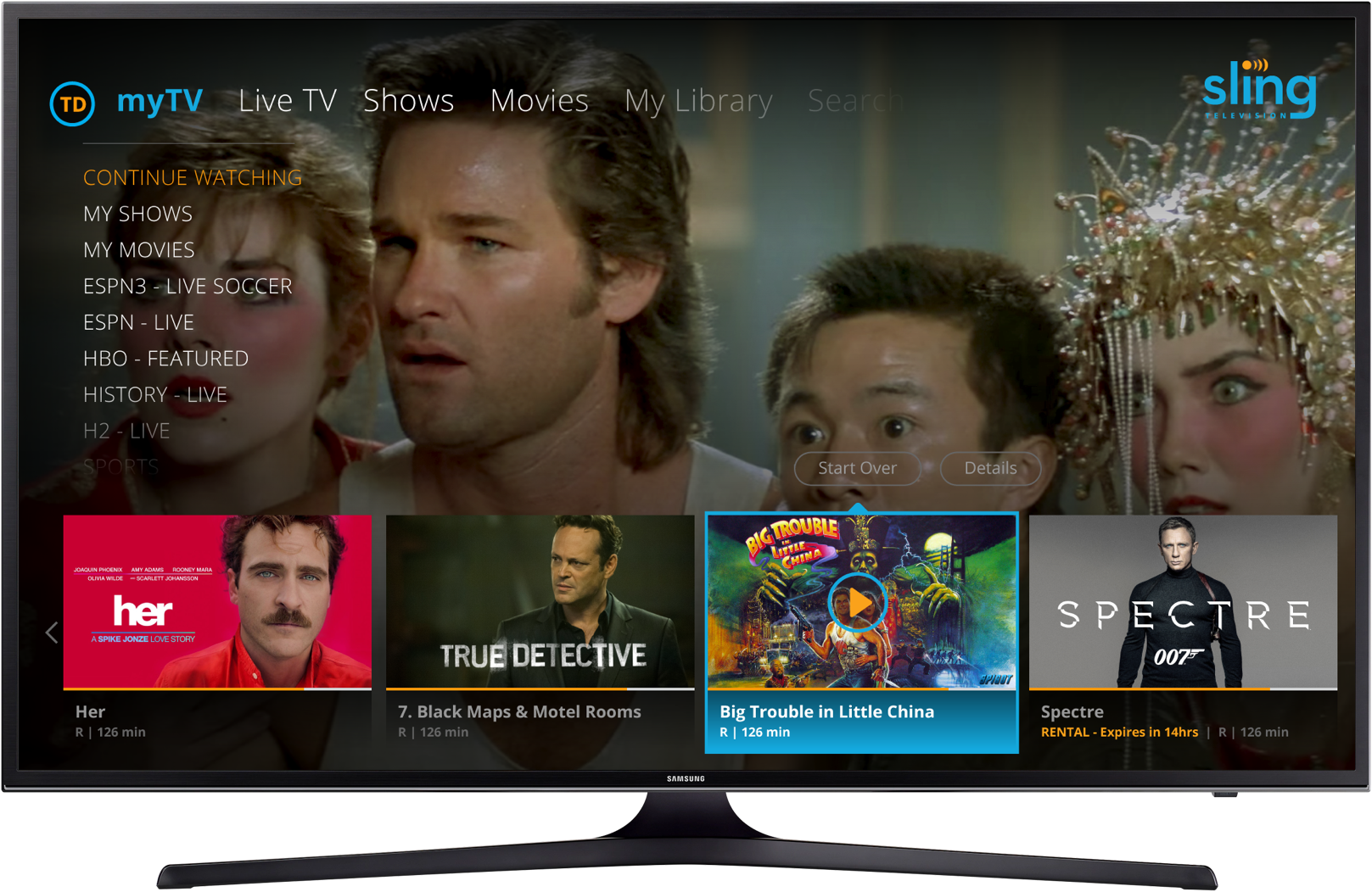 Sling TV 10-foot experience