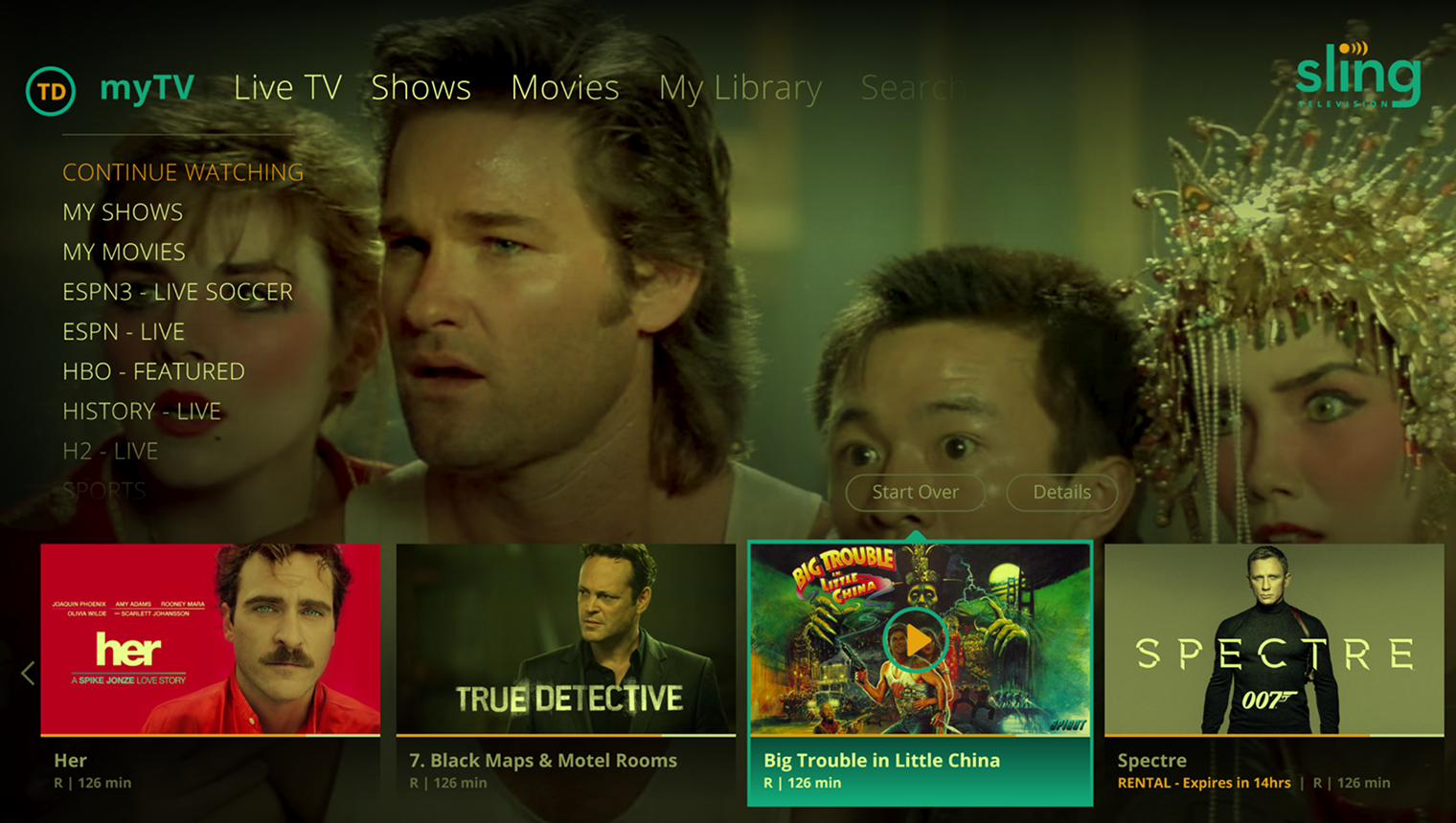 Sling TV streaming