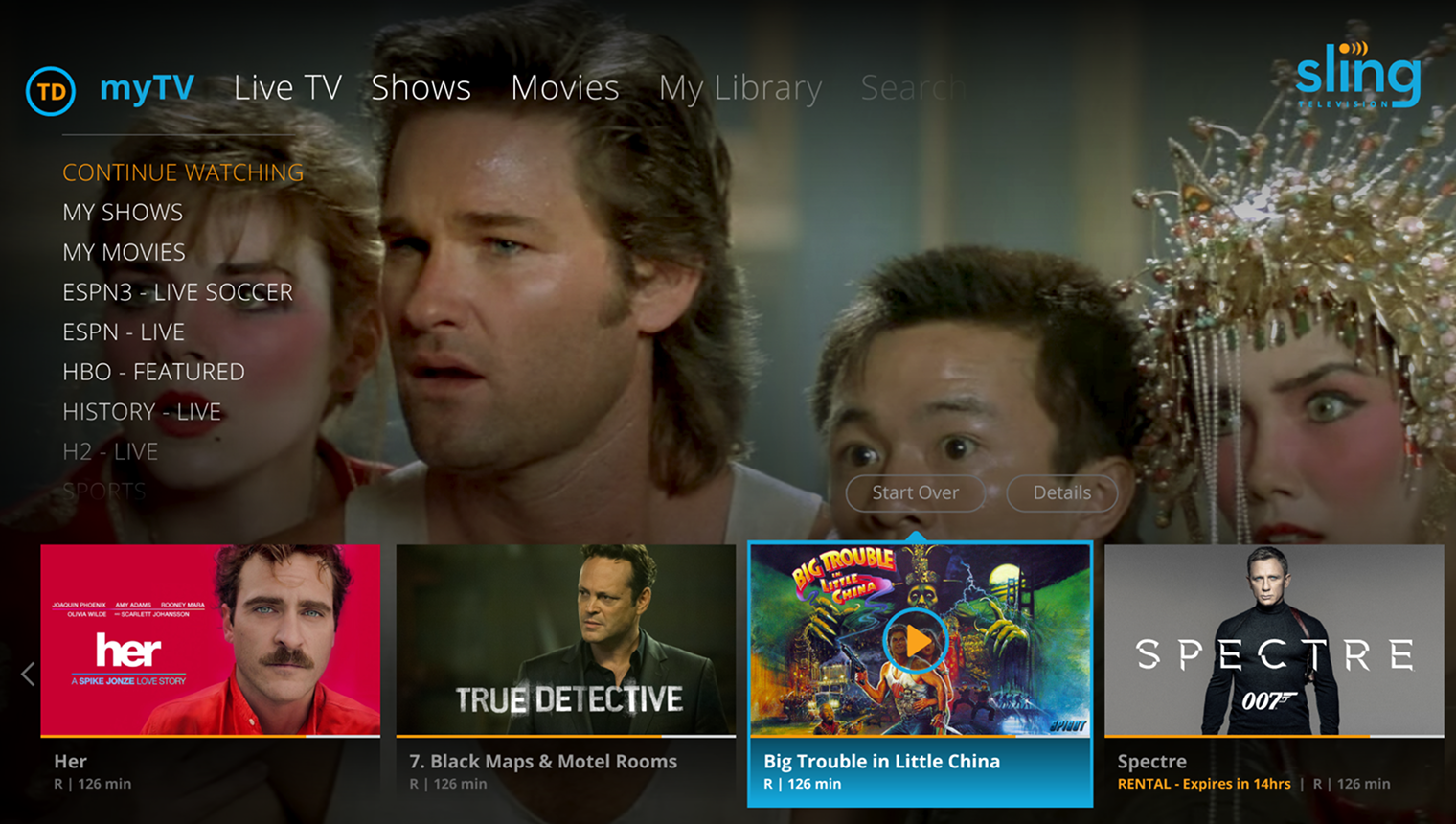 Sling TV streaming