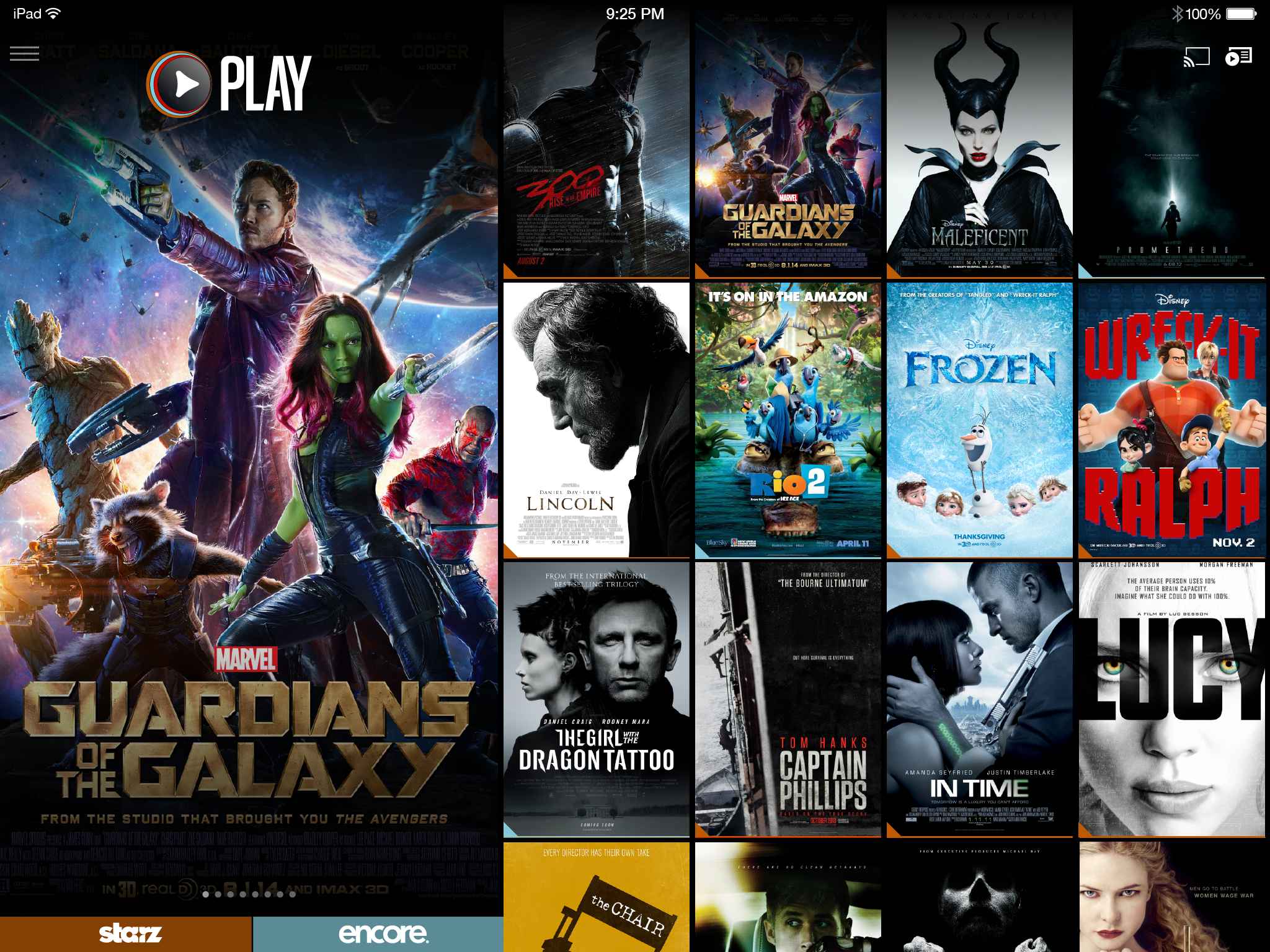 STARZ Play Concept — homepage background art